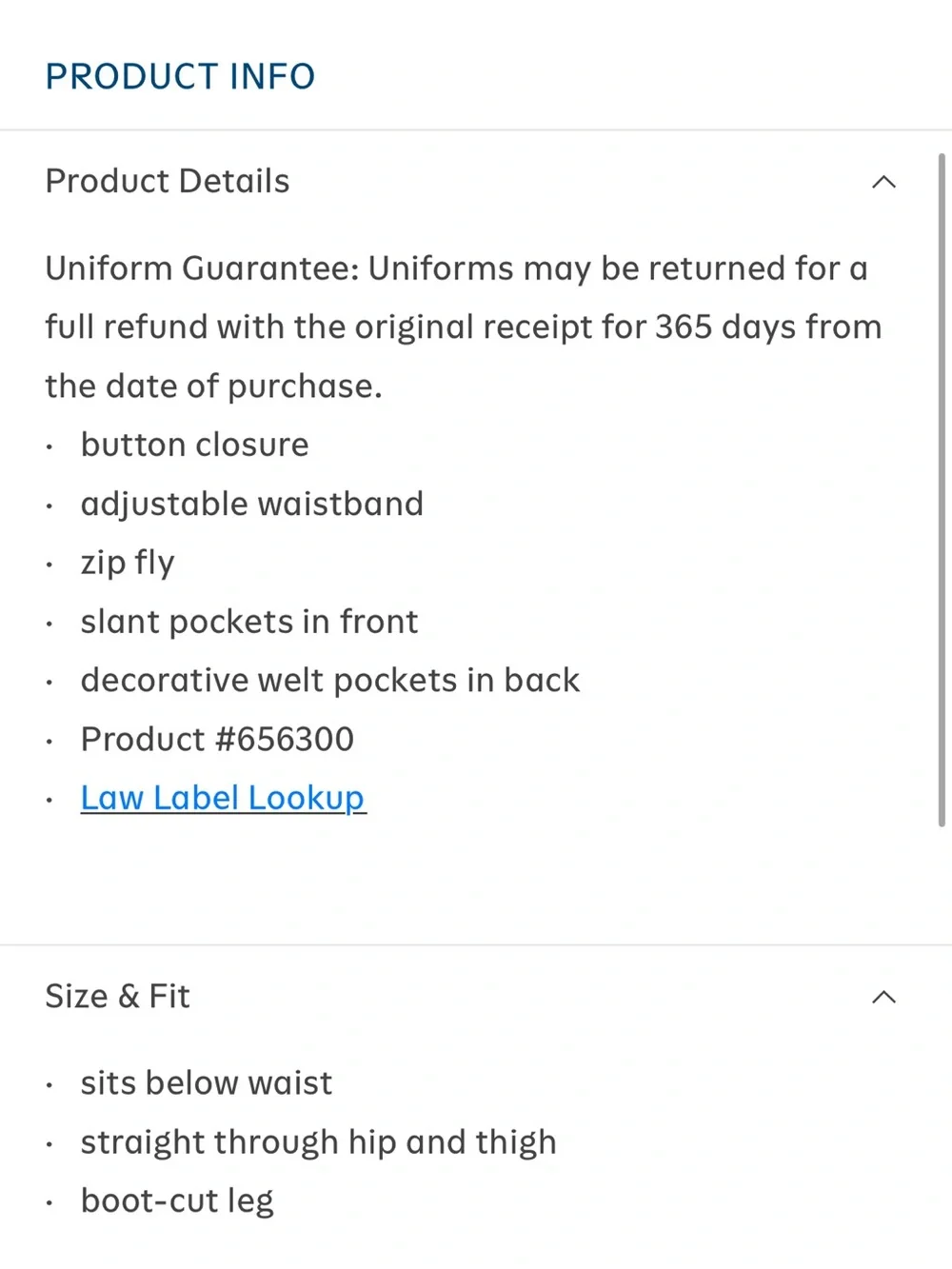 NWT- Old Navy - girl’s 16. Bootcut uniform pant
